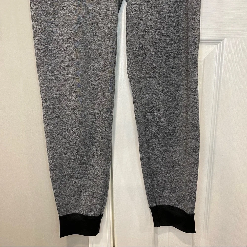 Justice Athletic Heathered Gray Black Jogger Pants Girls Size 10 Gym